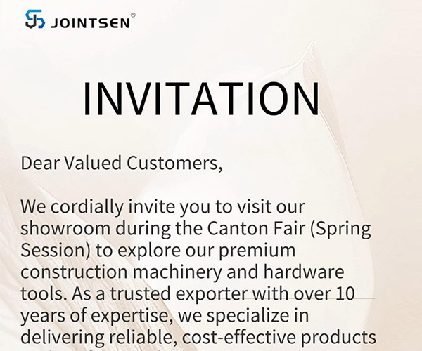 Guangzhou Jointsen Trading Co., Ltd. deltar på Canton Fair (våren), inbjuder du dig att besöka!